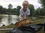 Vis gevangen door nieuw jeugdlid Ibbe
